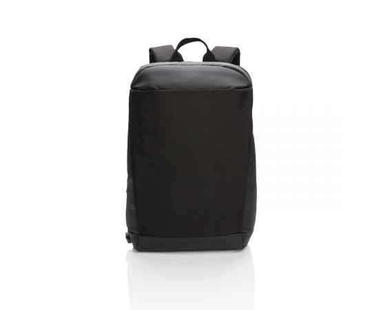 Антикражный рюкзак Madrid с разъемом USB и защитой RFID, Черный, Цвет: черный, Размер: Длина 30 см., ширина 14,5 см., высота 45,5 см., изображение 2