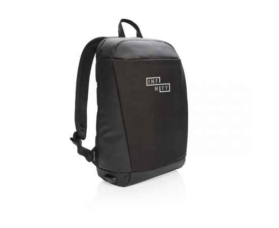 Антикражный рюкзак Madrid с разъемом USB и защитой RFID, Черный, Цвет: черный, Размер: Длина 30 см., ширина 14,5 см., высота 45,5 см., изображение 3