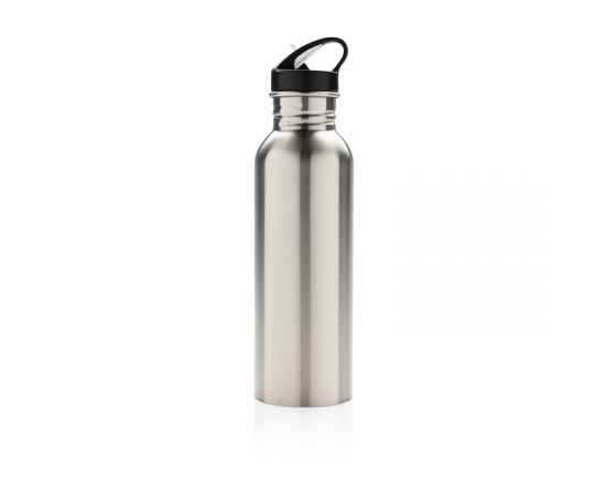 Спортивная бутылка для воды Deluxe, Серый, Цвет: серебряный, Размер: , высота 26 см., диаметр 7 см., изображение 8