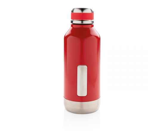 Герметичная вакуумная бутылка с шильдиком, Красный, Цвет: красный, Размер: , высота 20,3 см., диаметр 7,5 см., изображение 2
