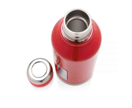Герметичная вакуумная бутылка с шильдиком, Красный, Цвет: красный, Размер: , высота 20,3 см., диаметр 7,5 см., изображение 8