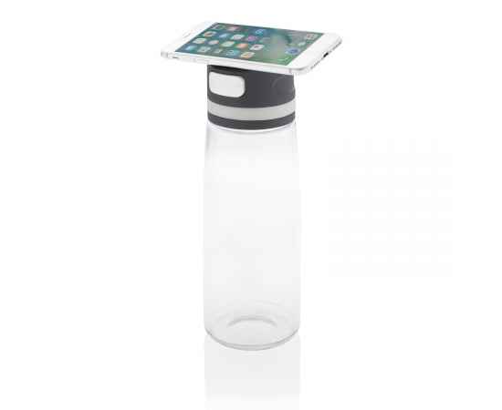 Бутылка для воды FIT с держателем для телефона, белый,, Цвет: белый, Размер: , высота 24,7 см., диаметр 8 см., изображение 7
