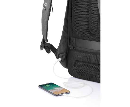Рюкзак Bobby Tech с защитой от карманников, Черный, Цвет: черный, Размер: Длина 29 см., ширина 16 см., высота 44,5 см., изображение 8