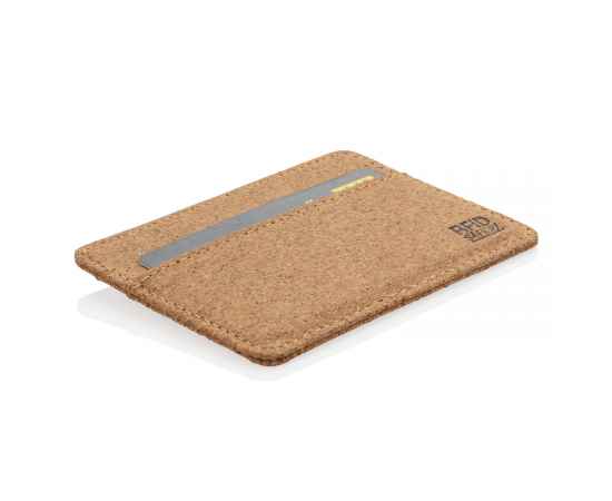 Эко-кошелек Cork c RFID защитой, Коричневый, Цвет: коричневый, Размер: Длина 10,2 см., ширина 0,2 см., высота 7,6 см., изображение 8