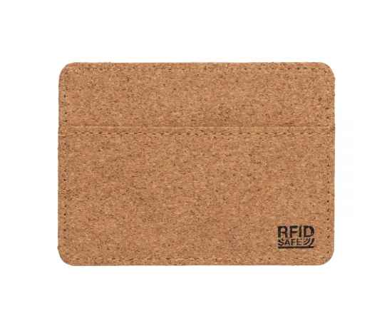 Эко-кошелек Cork c RFID защитой, Коричневый, Цвет: коричневый, Размер: Длина 10,2 см., ширина 0,2 см., высота 7,6 см., изображение 10