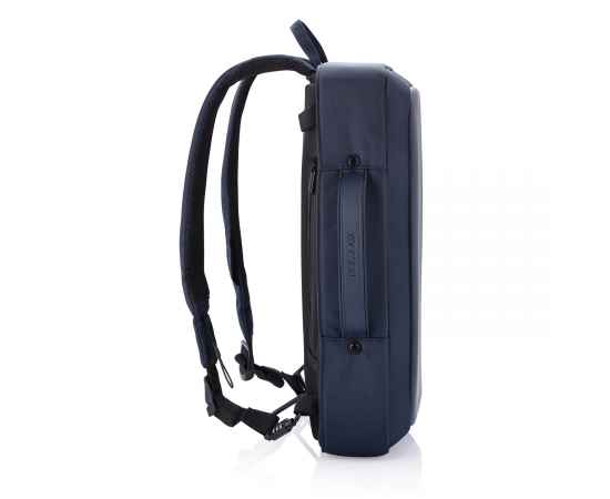 Сумка-рюкзак Bobby Bizz с защитой от карманников, Синий, Цвет: синий, черный, Размер: Длина 28 см., ширина 10 см., высота 41 см., изображение 5