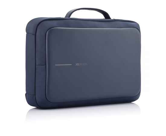 Сумка-рюкзак Bobby Bizz с защитой от карманников, Синий, Цвет: синий, черный, Размер: Длина 28 см., ширина 10 см., высота 41 см., изображение 7