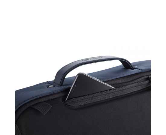 Сумка-рюкзак Bobby Bizz с защитой от карманников, Синий, Цвет: синий, черный, Размер: Длина 28 см., ширина 10 см., высота 41 см., изображение 11