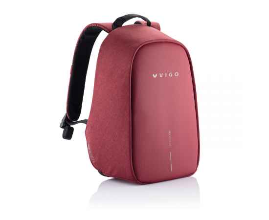Антикражный рюкзак Bobby Hero Small, Красный, Цвет: красный, Размер: Длина 26,5 см., ширина 14 см., высота 38 см., изображение 3