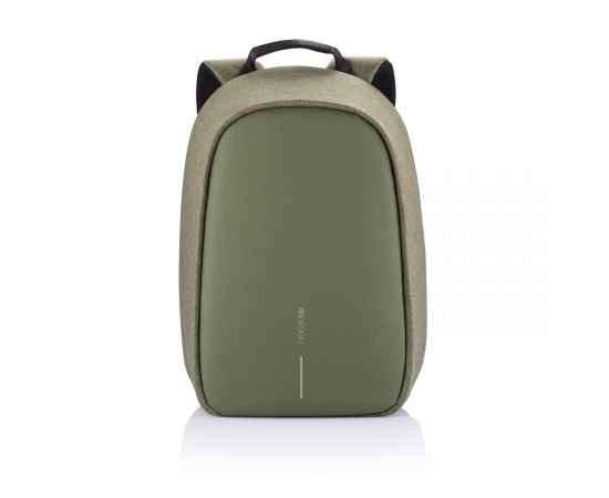 Антикражный рюкзак Bobby Hero Small, Зеленый, Цвет: зеленый, Размер: Длина 26,5 см., ширина 14 см., высота 38 см., изображение 2