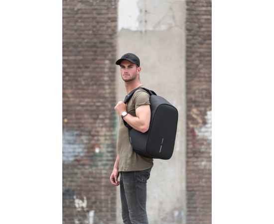 Антикражный рюкзак Bobby Hero  XL, Черный, Цвет: черный, Размер: Длина 32,5 см., ширина 16,5 см., высота 49 см., изображение 4