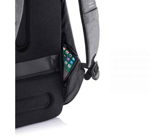Антикражный рюкзак Bobby Hero  XL, Черный, Цвет: серый, черный, Размер: Длина 32,5 см., ширина 16,5 см., высота 49 см., изображение 12