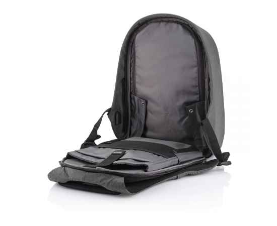 Антикражный рюкзак Bobby Hero  XL, Черный, Цвет: серый, черный, Размер: Длина 32,5 см., ширина 16,5 см., высота 49 см., изображение 18