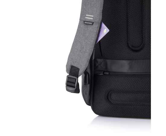 Антикражный рюкзак Bobby Hero  XL, Черный, Цвет: серый, черный, Размер: Длина 32,5 см., ширина 16,5 см., высота 49 см., изображение 10