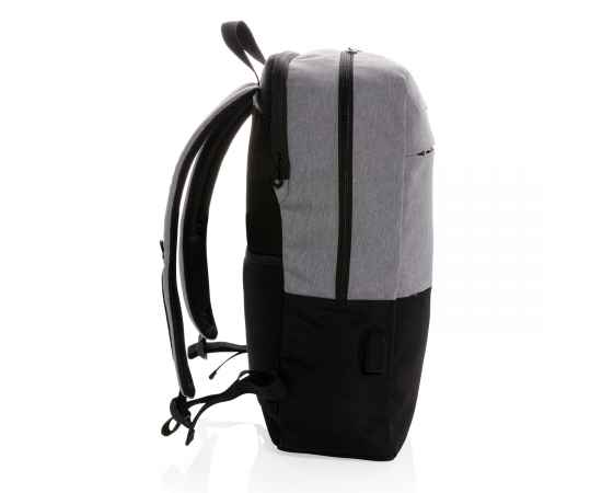 Рюкзак для ноутбука Modern USB RFID (не содержит ПВХ), 15', Черный, Цвет: черный, Размер: Длина 28,5 см., ширина 13,5 см., высота 47,5 см., изображение 7