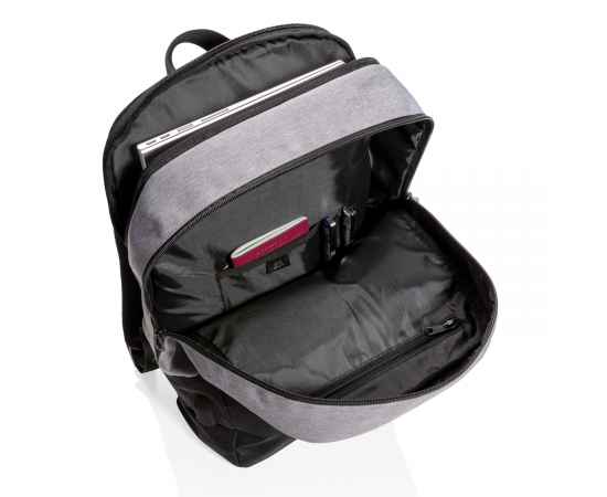 Рюкзак для ноутбука Modern USB RFID (не содержит ПВХ), 15', Черный, Цвет: черный, Размер: Длина 28,5 см., ширина 13,5 см., высота 47,5 см., изображение 2