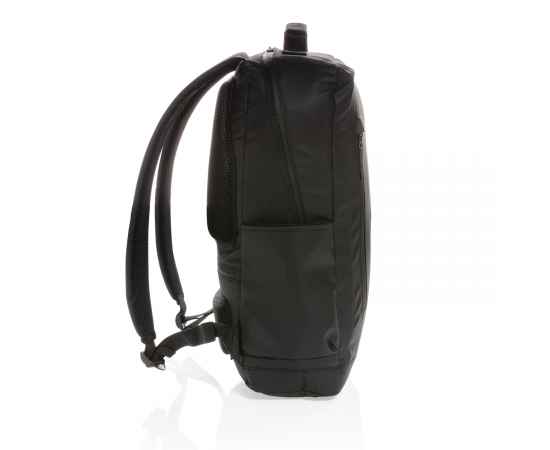Рюкзак для ноутбука 15.6' Fashion Black (без содержания ПВХ), Черный, Цвет: черный, Размер: Длина 28,5 см., ширина 13,5 см., высота 45 см., изображение 8