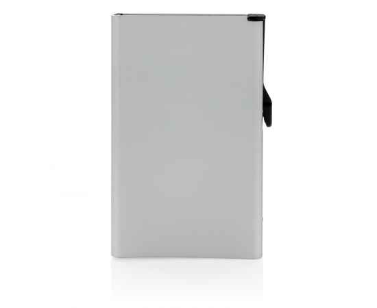Алюминиевый картхолдер Standard с RFID, Серый, Цвет: серебряный, Размер: Длина 6,4 см., ширина 1,4 см., высота 9,9 см., изображение 3