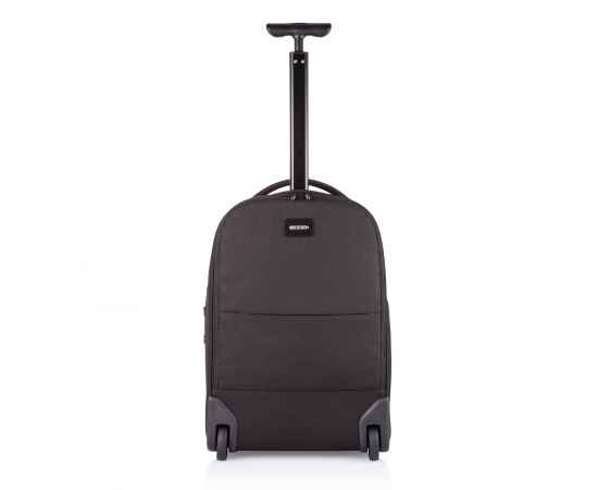 Антикражный рюкзак на колесах Bobby, Черный, Цвет: черный, Размер: Длина 35 см., ширина 21 см., высота 52 см., изображение 6