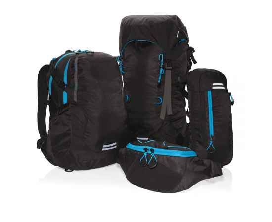 Средний походный рюкзак Explorer, 26 л (без ПВХ), Синий, Цвет: черный, синий, Размер: Длина 33 см., ширина 16 см., высота 46 см., изображение 5