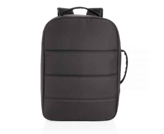 Антикражный рюкзак Impact из RPET AWARE™ для ноутбука 15.6', Черный, Цвет: черный, Размер: Длина 30 см., ширина 12 см., высота 40,5 см., изображение 6