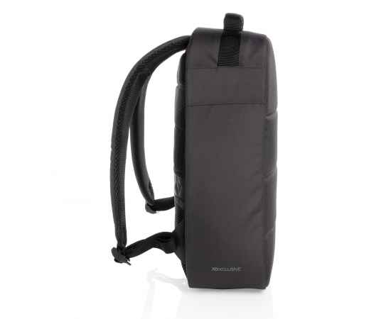 Антикражный рюкзак Impact из RPET AWARE™ для ноутбука 15.6', Черный, Цвет: черный, Размер: Длина 30 см., ширина 12 см., высота 40,5 см., изображение 7