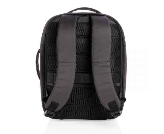 Антикражный рюкзак Impact из RPET AWARE™ для ноутбука 15.6', Черный, Цвет: черный, Размер: Длина 30 см., ширина 12 см., высота 40,5 см., изображение 8