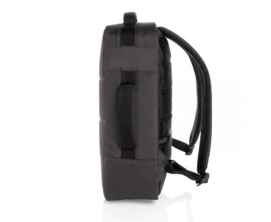 Антикражный рюкзак Impact из RPET AWARE™ для ноутбука 15.6', Черный, Цвет: черный, Размер: Длина 30 см., ширина 12 см., высота 40,5 см., изображение 9