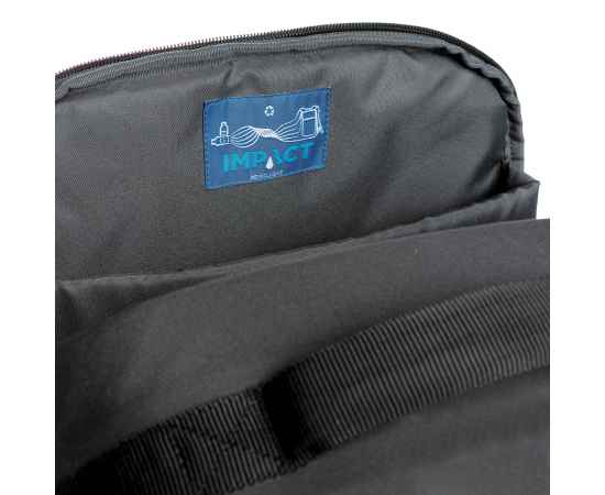Антикражный рюкзак Impact из RPET AWARE™ для ноутбука 15.6', Черный, Цвет: черный, Размер: Длина 30 см., ширина 12 см., высота 40,5 см., изображение 10