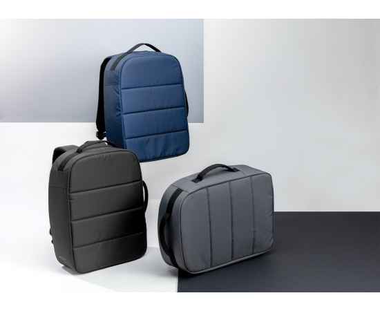 Антикражный рюкзак Impact из RPET AWARE™ для ноутбука 15.6', Черный, Цвет: черный, Размер: Длина 30 см., ширина 12 см., высота 40,5 см., изображение 5