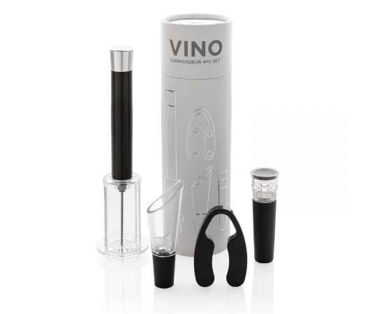 Профессиональный винный набор Vino, 4 предмета, Серый, Цвет: серебряный, Размер: , высота 21,5 см., диаметр 6 см., изображение 2