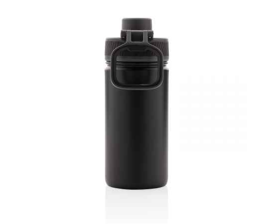 Спортивная вакуумная бутылка из нержавеющей стали, 550 мл, Черный, Цвет: черный, Размер: , высота 20 см., диаметр 7,6 см., изображение 9