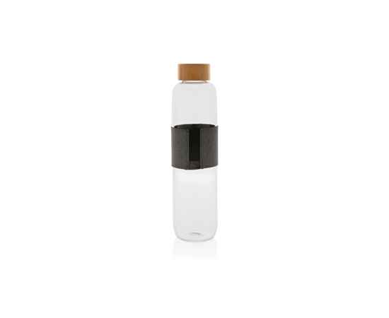 Бутылка Impact из боросиликатного стекла с бамбуковой крышкой, 750 мл, Серый, Цвет: прозрачный, серый, Размер: , высота 26,5 см., диаметр 7 см., изображение 6