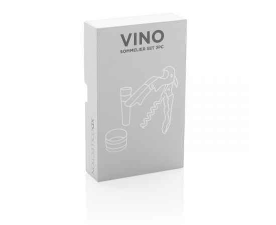 Винный набор сомелье Vino, 3 предмета, Серый, Цвет: серебряный, Размер: Длина 12 см., ширина 2,2 см., высота 1,2 см., изображение 9