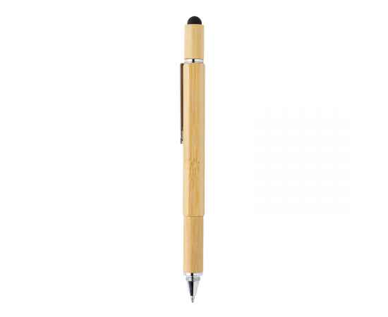 Многофункциональная ручка 5 в 1 Bamboo, коричневый,, Цвет: коричневый, Размер: , ширина 1,3 см., высота 15 см., изображение 9