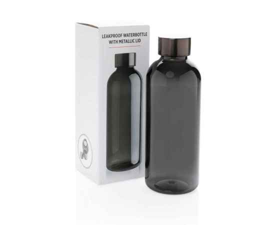 Герметичная бутылка с металлической крышкой, Черный, Цвет: черный, Размер: Длина 7,2 см., ширина 7,2 см., высота 20,7 см., диаметр 7,2 см., изображение 2