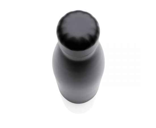 Вакуумная бутылка из нержавеющей стали с крышкой в тон 500 мл, Черный, Цвет: черный, Размер: , высота 25,8 см., диаметр 6,7 см., изображение 6