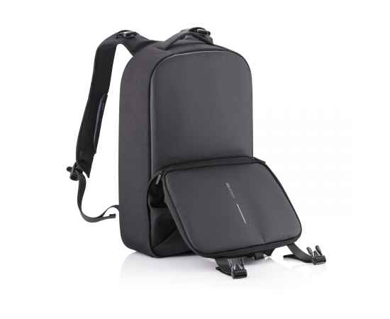 Сумка-рюкзак Flex, Черный, Цвет: черный, Размер: Длина 30 см., ширина 14 см., высота 46 см., изображение 12