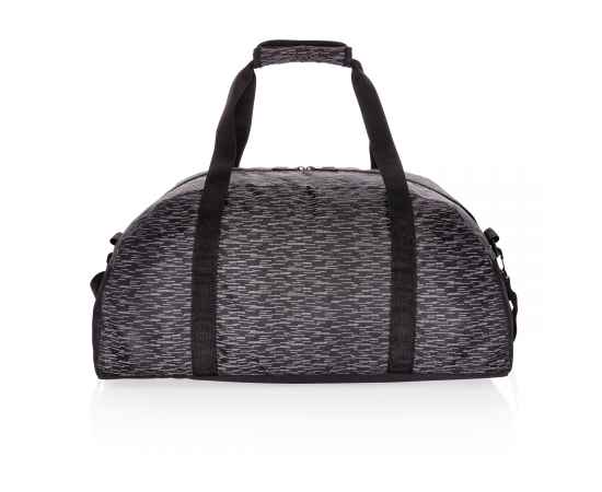 Светоотражающая спортивная сумка из RPET AWARE™, Черный, Цвет: черный, Размер: Длина 52 см., ширина 26 см., высота 25 см., изображение 7