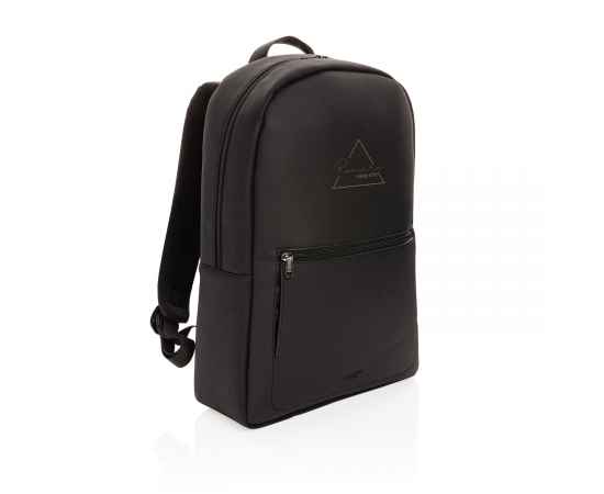 Рюкзак для ноутбука Swiss Peak Deluxe из экокожи (без ПВХ), Черный, Цвет: черный, Размер: Длина 49 см., ширина 30 см., высота 11 см., изображение 3
