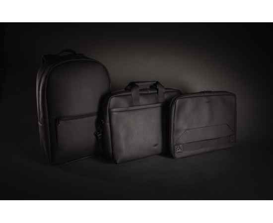 Рюкзак для ноутбука Swiss Peak Deluxe из экокожи (без ПВХ), Черный, Цвет: черный, Размер: Длина 49 см., ширина 30 см., высота 11 см., изображение 12
