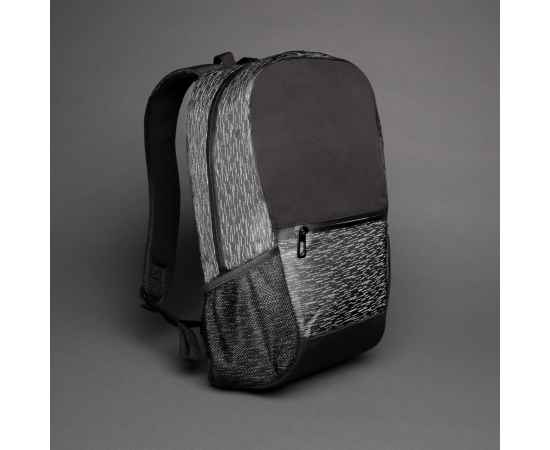 Светоотражающий рюкзак для ноутбука из RPET AWARE™, Черный, Цвет: черный, Размер: Длина 31 см., ширина 15 см., высота 47 см., изображение 5