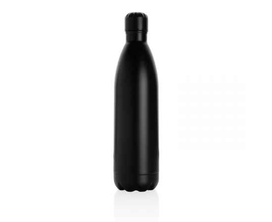 Вакуумная бутылка из нержавеющей стали, 1 л, Черный, Цвет: черный, Размер: Длина 32,8 см., ширина 8,9 см., высота 32,8 см., диаметр 8,9 см., изображение 3