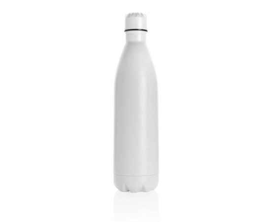 Вакуумная бутылка из нержавеющей стали, 1 л, Белый, Цвет: белый, Размер: Длина 32,8 см., ширина 8,9 см., высота 32,8 см., диаметр 8,9 см., изображение 3
