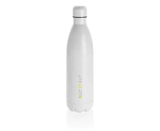 Вакуумная бутылка из нержавеющей стали, 1 л, Белый, Цвет: белый, Размер: Длина 32,8 см., ширина 8,9 см., высота 32,8 см., диаметр 8,9 см., изображение 4