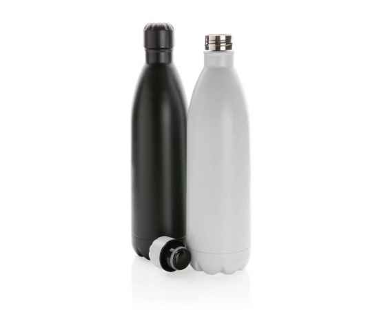 Вакуумная бутылка из нержавеющей стали, 1 л, Белый, Цвет: белый, Размер: Длина 32,8 см., ширина 8,9 см., высота 32,8 см., диаметр 8,9 см., изображение 5