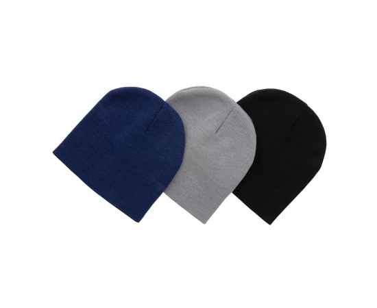 Классическая шапка Impact из Polylana® AWARE™, Синий, Цвет: темно-синий, Размер: Длина 21 см., ширина 21 см., высота 1 см., изображение 4