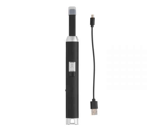 USB-зажигалка, черный, серый, изображение 6