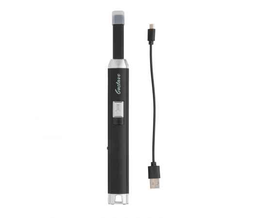 USB-зажигалка, черный, серый, изображение 4