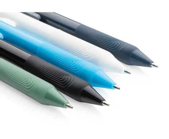 Ручка X9 с глянцевым корпусом и силиконовым грипом, Синий, Цвет: синий, Размер: , высота 14,3 см., диаметр 1,1 см., изображение 5